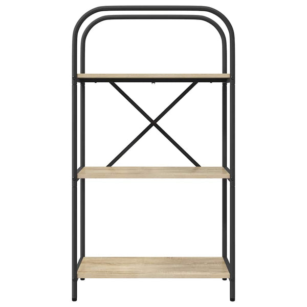 Kirjahylly 3 tasoa 60 x 30 x 109 cm Tekninen puu Sonoman tammi