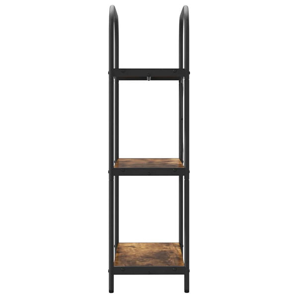 Kirjahylly 3 tasoa 60 x 30 x 109 cm Tekninen puu Savupähkinä