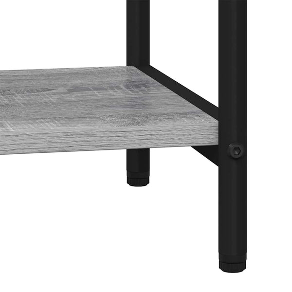 Kirjahylly 3 tasoa 60 x 30 x 109 cm Tekninen puu Harmaa Sonoma
