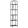 Kirjahylly 5 tasoa 40 x 30 x 183 cm Tekninen puu Musta tammi.