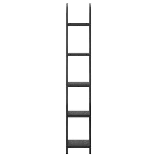 Kirjahylly 5 tasoa 40 x 30 x 183 cm Tekninen puu Musta tammi.