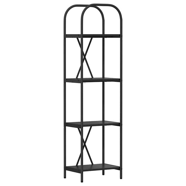 Kirjahylly 4 tasoa 40 x 30 x 146 cm Tekninen puu Musta tammi.