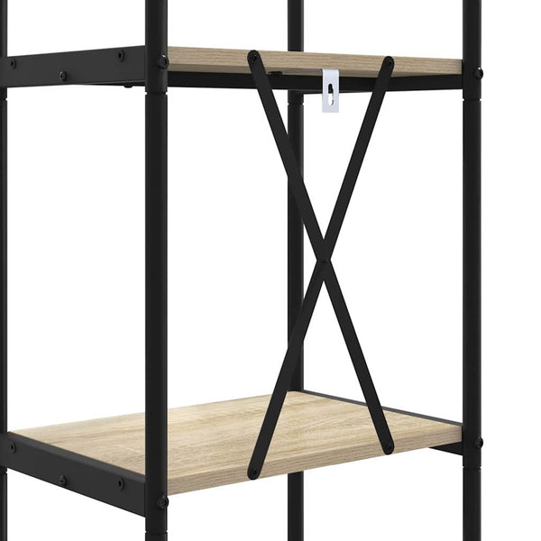 Kirjahylly 3 tasoa 40 x 30 x 109 cm Tekninen puu Sonoman tammi