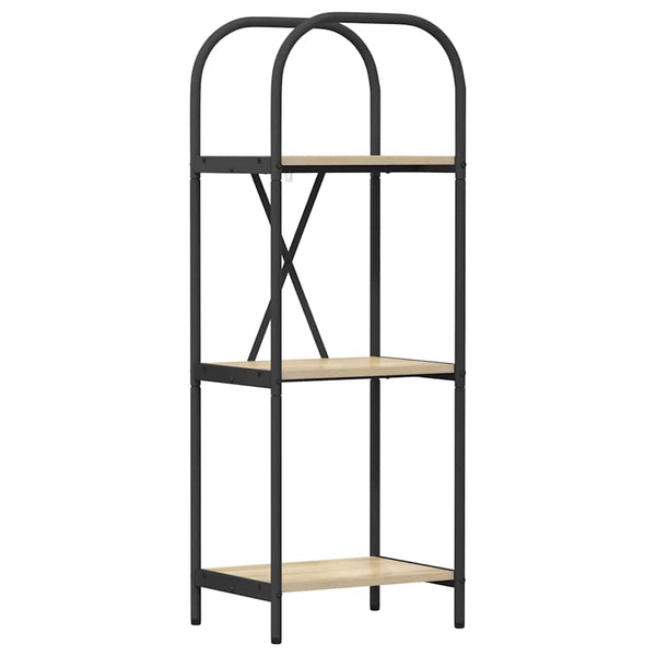 Kirjahylly 3 tasoa 40 x 30 x 109 cm Tekninen puu Sonoman tammi