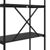Kirjahylly 5 tasoa 60 x 30 x 183 cm Tekninen puu Musta tammi.