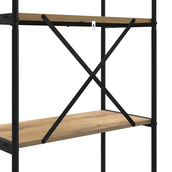 Kirjahylly 3 tasoa 60 x 30 x 109 cm Tekninen puu Artisan tammi