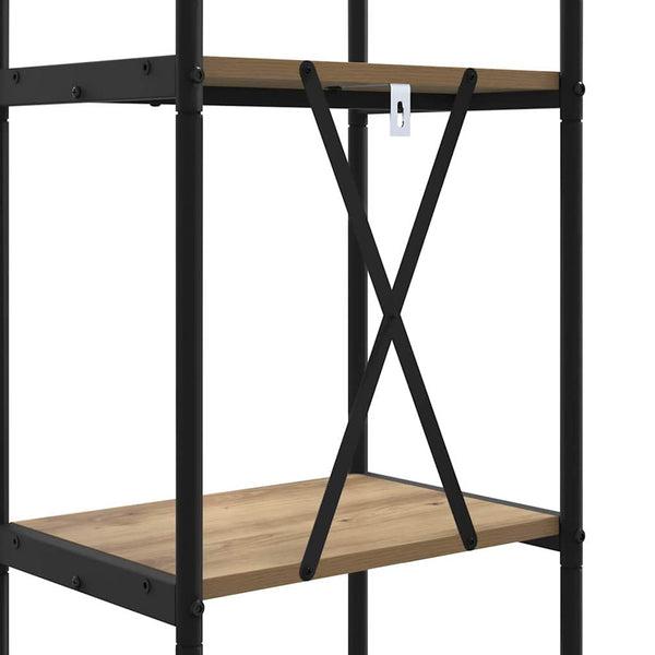Kirjahylly 5 tasoa 40 x 30 x 183 cm Tekninen puu Artisan tammi