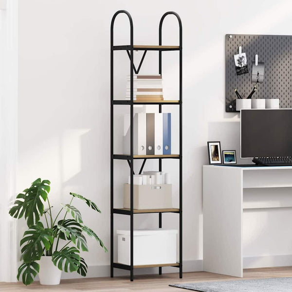 Kirjahylly 5 tasoa 40 x 30 x 183 cm Tekninen puu Artisan tammi
