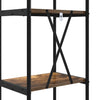 Kirjahylly 3 tasoa 40 x 30 x 109 cm Tekninen puu Savupähkinä