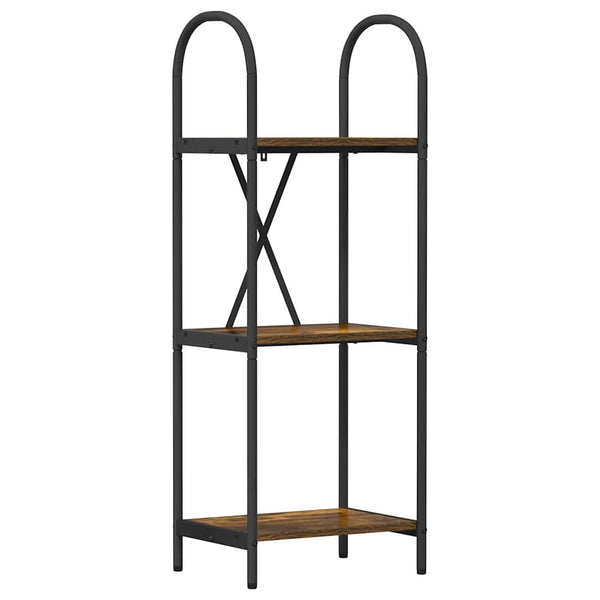 Kirjahylly 3 tasoa 40 x 30 x 109 cm Tekninen puu Savupähkinä