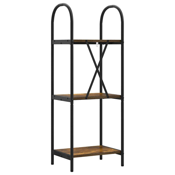 Kirjahylly 3 tasoa 40 x 30 x 109 cm Tekninen puu Savupähkinä