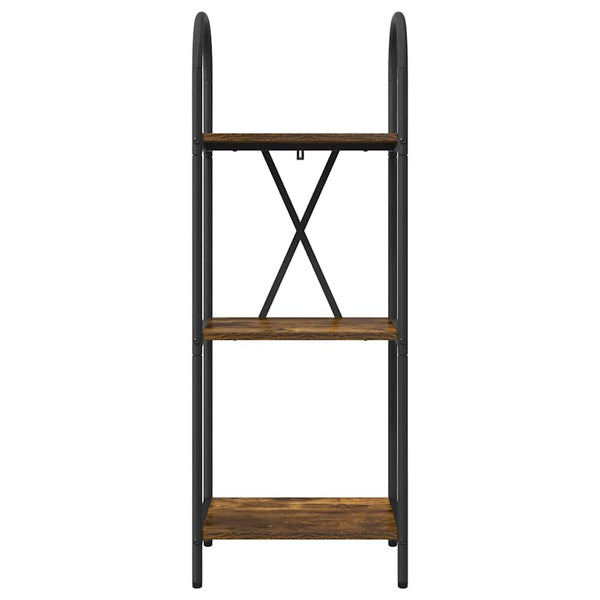 Kirjahylly 3 tasoa 40 x 30 x 109 cm Tekninen puu Savupähkinä