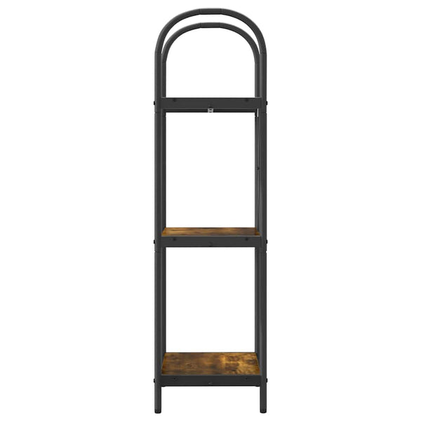 Kirjahylly 3 tasoa 40 x 30 x 109 cm Tekninen puu Savupähkinä
