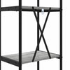 Kirjahylly 3 tasoa 40 x 30 x 109 cm Tekninen puu Harmaa Sonoma