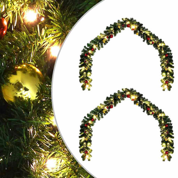 Vihreä jouluketju Roco 600 LED-valoilla (2 pcs polyvinyylikloridi)