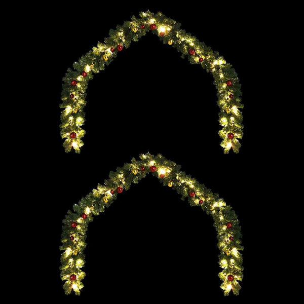 Vihreä jouluketju Roco 600 LED-valoilla (2 pcs polyvinyylikloridi)