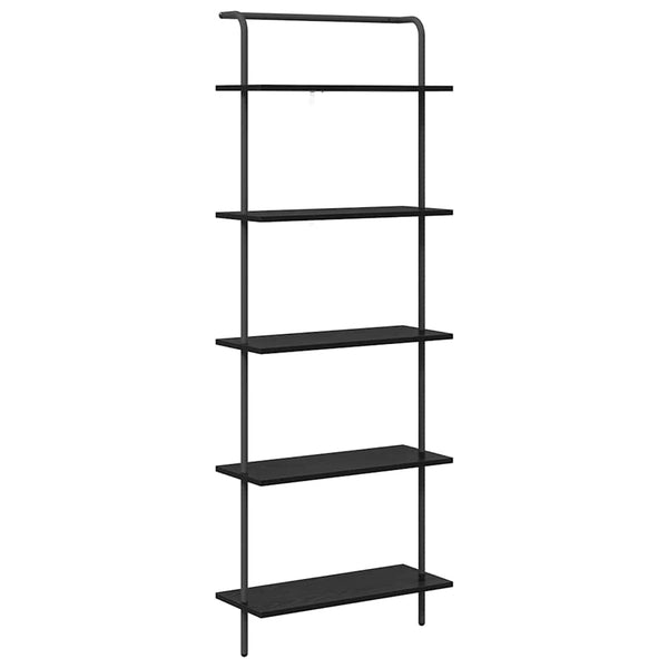 Kirjahylly 5 tasoa 60 x 24 x 168 cm Tekninen puu Musta tammi.