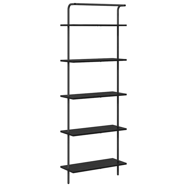 Kirjahylly 5 tasoa 60 x 24 x 168 cm Tekninen puu Musta tammi.