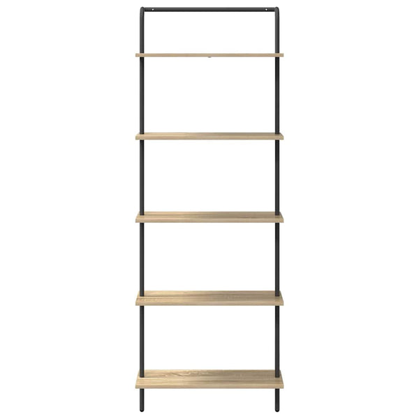 Kirjahylly 5 tasoa 60 x 24 x 168 cm Tekninen puu Sonoman tammi
