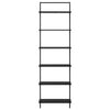 Kirjahylly 6 tasoa 60 x 24 x 203 cm Tekninen puu Musta tammi.