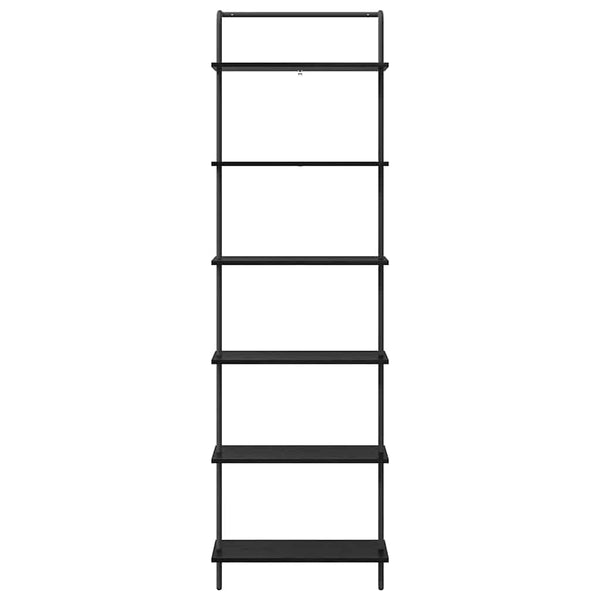 Kirjahylly 6 tasoa 60 x 24 x 203 cm Tekninen puu Musta tammi.