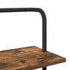 Kirjahylly 6 tasoa 60 x 24 x 203 cm Tekninen puu Savupähkinä