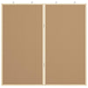 Ilmoitustaulu 80 x 80 x 1.4 cm Täysi mänty Musta Taitettava