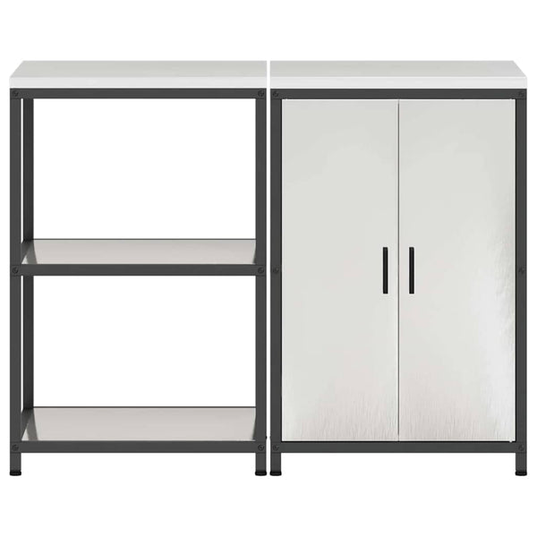 Keittiön säilytyssarja HATTEM 2 kpl Hopea Ruostumaton teräs