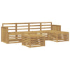Ulkosohvakokoelma 6 kpl valkoinen Tiheä akasiapuu