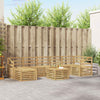 Ulkosohvakokoelma 8 kpl valkoinen Tiheä akasiapuu
