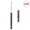 Vaijeri-hyllypidikkeet 12 pcs Ruskea Ø10 x 170 mm Teräs