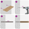 Vaijeri-hyllypidikkeet 12 pcs Ruskea Ø12 x 190 mm Teräs
