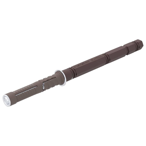 Vaijeri-hyllypidikkeet 12 pcs Ruskea Ø14 x 210 mm Teräs