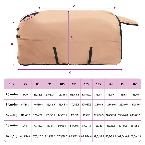 Hevospeitto Cappuccino 95 cm Polyesteri