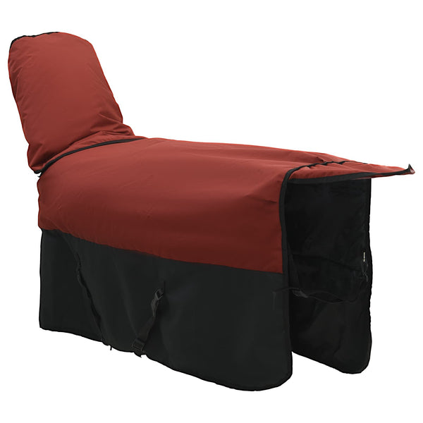 Hevospeitto Bordeaux ja musta 75 cm Polyesteri
