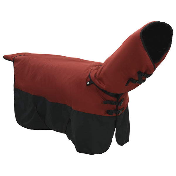 Hevospeitto Bordeaux ja musta 115 cm Polyesteri