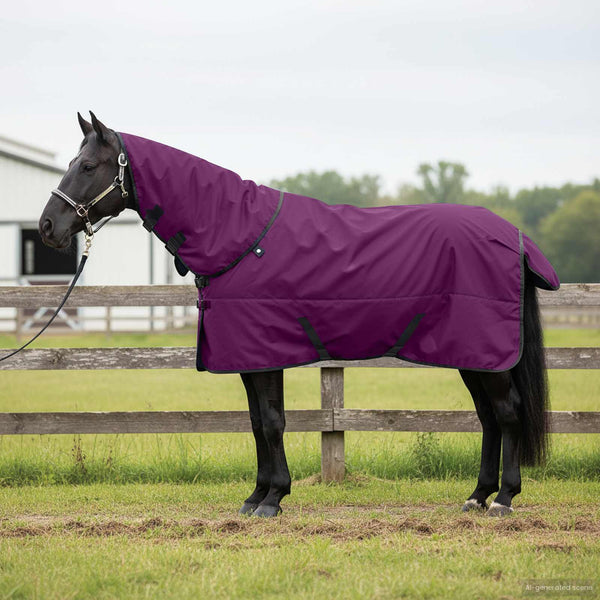 Hevospeitto Täysi violetti 105 cm Polyesteri