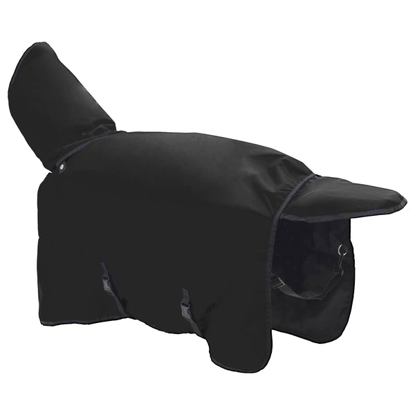 Hevospeitto Täysi musta 125 cm Polyesteri