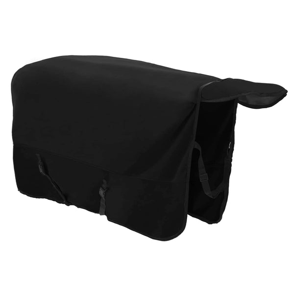 Hevospeitto Musta 155 cm Polyesterivillaa