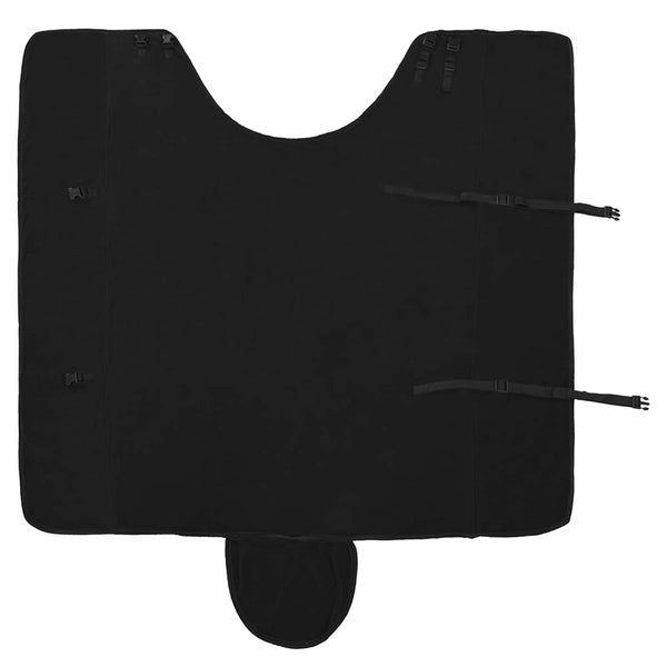 Hevospeitto Musta 155 cm Polyesterivillaa