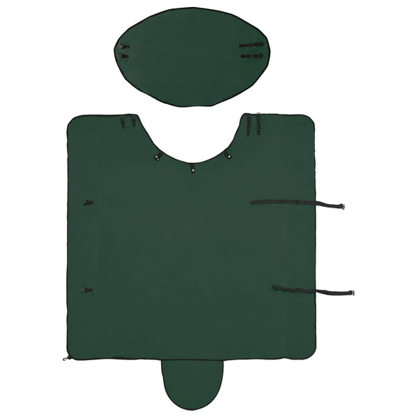 Hevospeitto Tummanvihreä 125 cm Polyesterivillaa