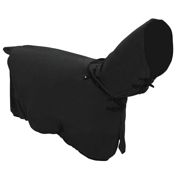 Hevospeitto Musta 115 cm Polyesterivillaa