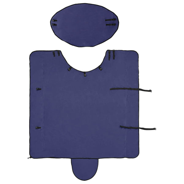 Hevospeitto Laivastonsininen 125 cm Polyesterivillaa