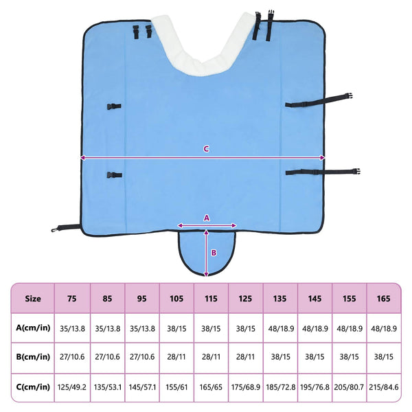 Hevospeitto Täysi Aqua 125 cm Polar fleece