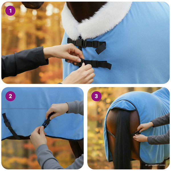 Hevospeitto Syaani 135 cm Polar fleece