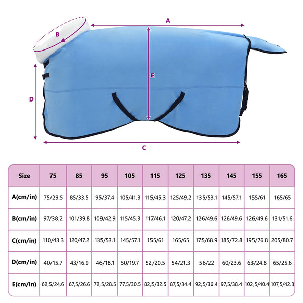 Hevospeitto Syaani 135 cm Polar fleece