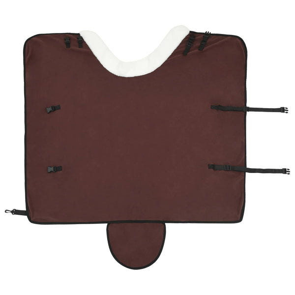 Hevospeitto Tumma ruskea 75 cm Polar fleece