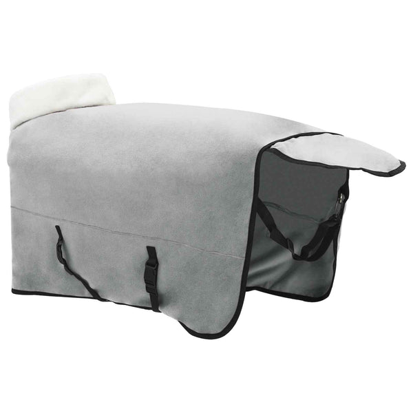 Hevospeitto Vaaleanharmaa 155 cm Polar fleece