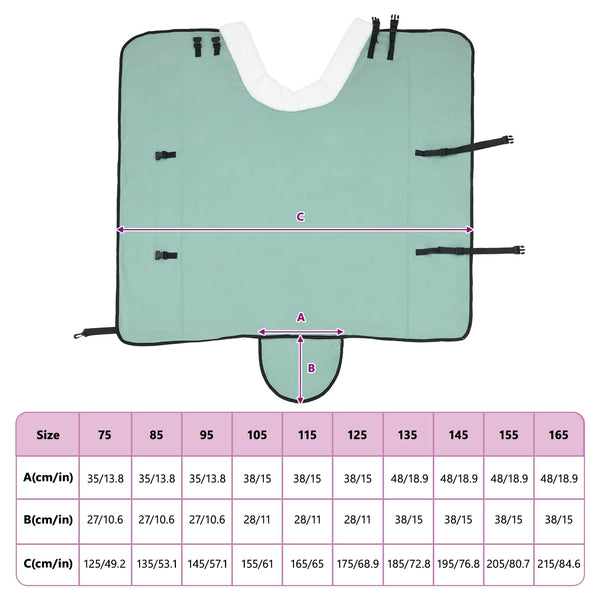 Hevospeitto Vihreä 145 cm Polar fleece