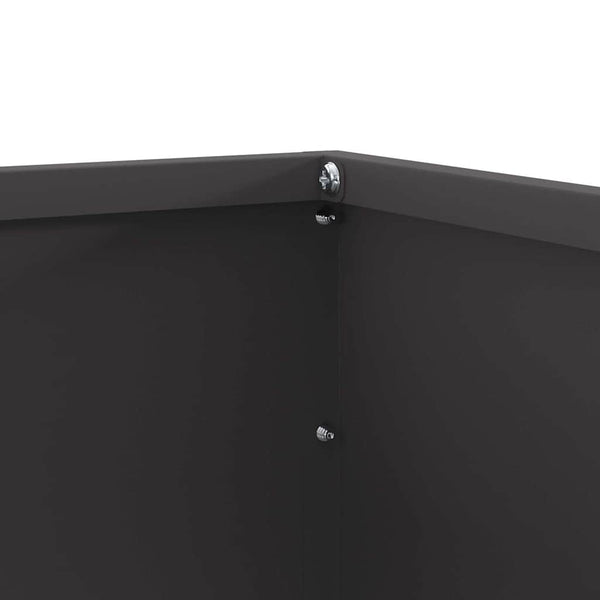 Nurmireunus 50 x 50 x 13 cm Teräs Musta